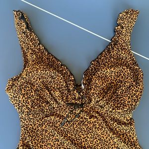 Sexy Gabar leopard print one piece swimsuit 12